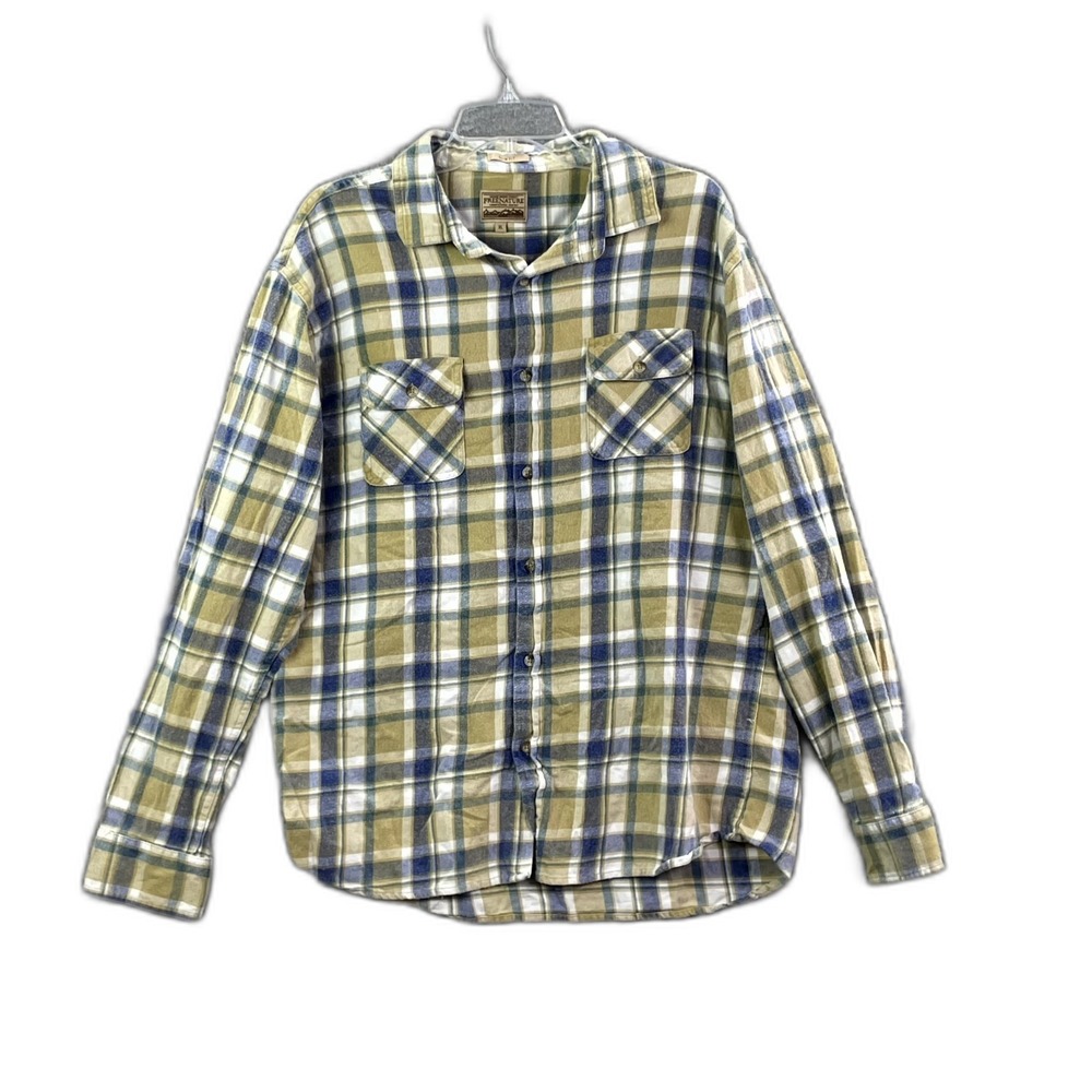 Free Nature Slim Fit Flannel Shirt Mens XL Multicolor Plaid Academia Corpore